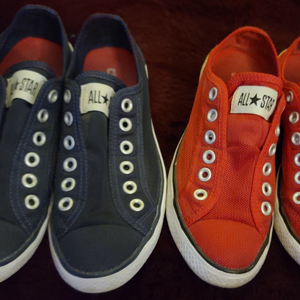 Converse slip-ons 2 pairs